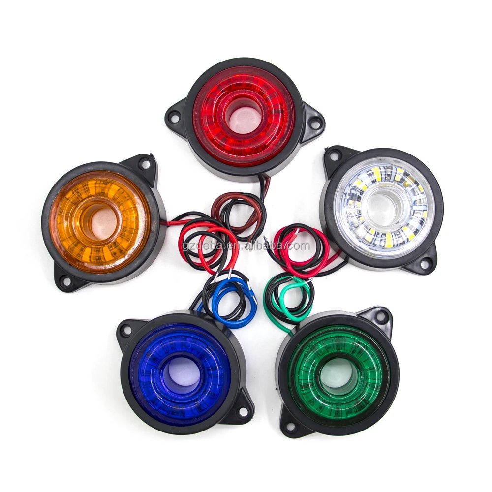 LED Spotlights for Truck Side Marker Light Auto Truck Lorry Trailer Bus Tail Brake Light Car Signal Lamp Indicator Light